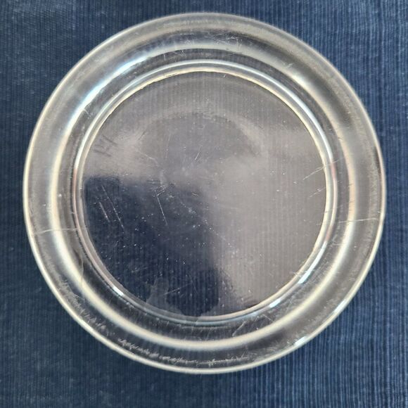 Hazel Atlas Vintage 1940s Glass Furniture Coaster Wood Floor Carpet Protector - Picture 3 of 16